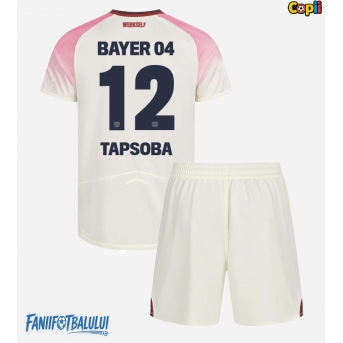 Bayer Leverkusen Edmond Tapsoba #12 Echipament de Fotbal Replică 2025-26 Copii Deplasare (+ Șorturi)